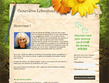 Tablet Screenshot of genevieve-lebouteux.com